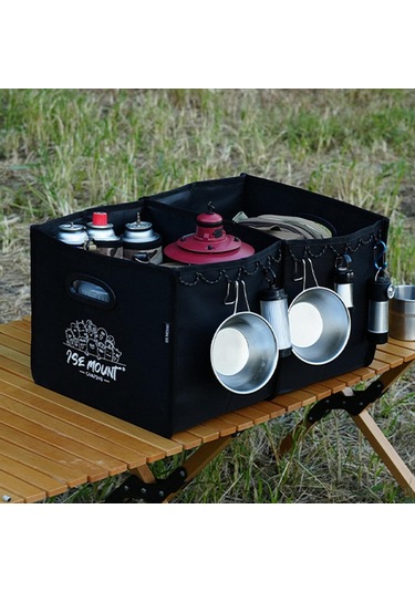 Homyl Açık Hava Kamp Saklama Çantası Pişirme Siyah Siyah