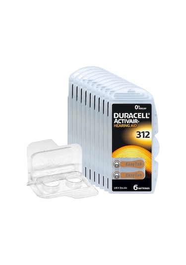 Duracell 312 Numara İşitme Cihazı Pili 5 Paket 30 Adet