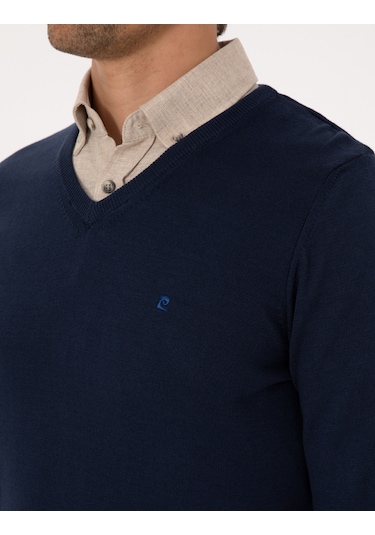 Pierre Cardin Erkek Açık Lacivert Kazak /triko 50314190-vr059 Açık Lacivert