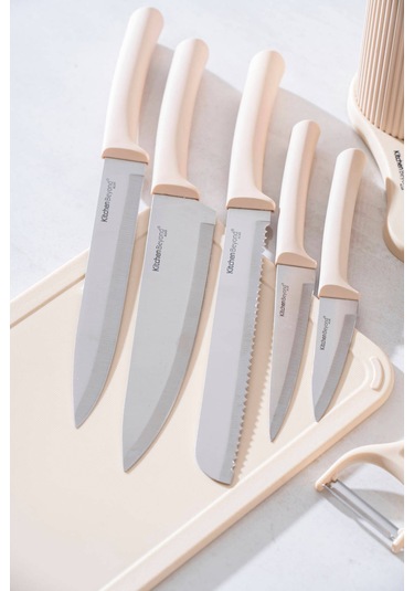 Cooper 8 Parça Standlı Kesme Tahtası Ve Bıçak Seti Diğer