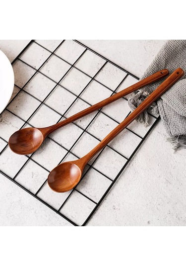 Niandahoome Uzatılmış Saplı Ahşap Bar Mutfağı Kaşığı 175545608