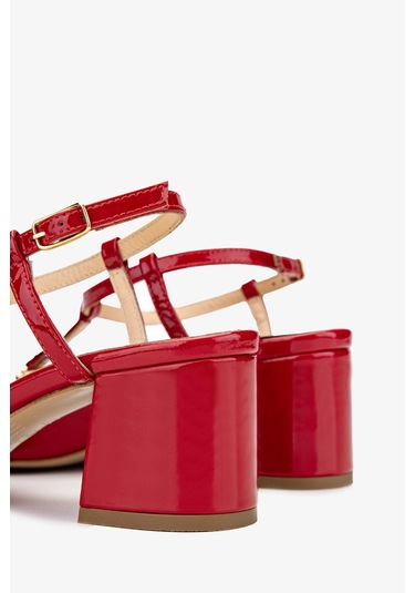 Valmenti Rachelle Kadın Kırmızı Hakiki Deri Topuklu Ayakkabı 613 27271 Bn Ayk Y24 KIRMIZI RUGAN