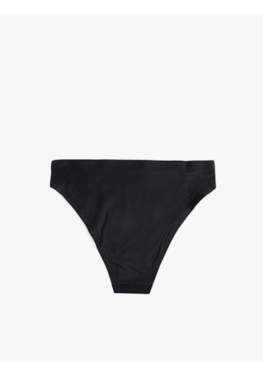 Koton Vücudu Saran Hafif Kumaş Rahat Kalıp Dikiş İzi Görünmez Brazilian Külot Siyah 5slk30117mk Siyah