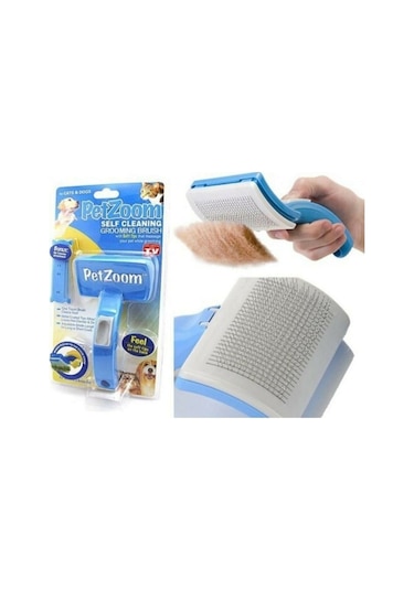 Petzoom Tüy Toplama ve Tarama Kıl Bakımı Fırçası Köpek Tarağı