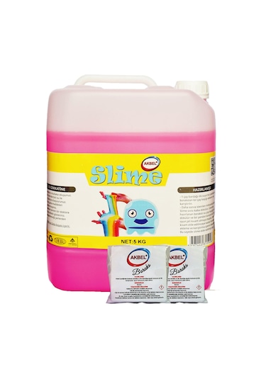 Akbel Zıp Zıp Şaka Hamuru Fosforlu Pembe 5kg+200 Gr