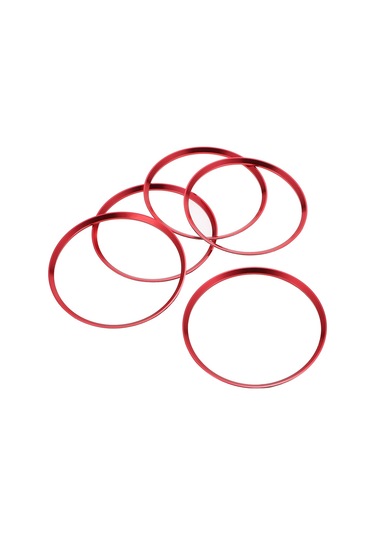 Suofeng Mercedes A/b/gla/cla 2012-2016 İç Mekan Akrilik Klima Havuz Çevresi Dekoratif Çerçeve, Kırmızı Renk, 5 Adet Seti