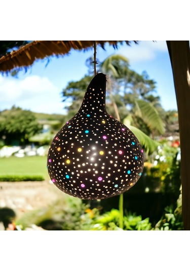 Dekoratif El Yapımı Su Kabağı Bahçe Aydınlatma Lambası