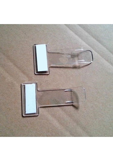 jmsstore 5 Adet Şeffaf Otopark Bilet Tutucu Klip Plastik Zamanlama Bilet Tutucu Araç Ön Camı