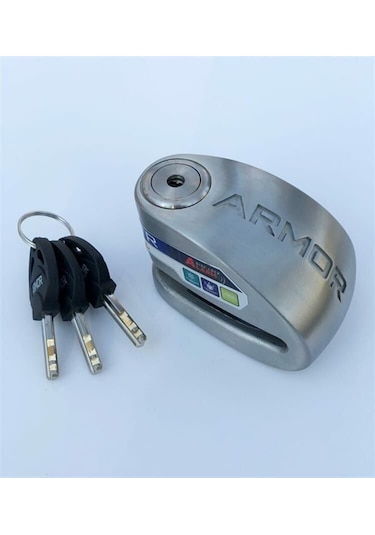 Armor 14mm Alarmlı Disk Kilidi Paslanmaz Çelik