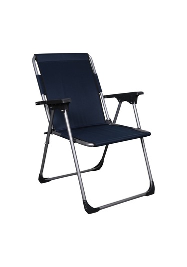 Alin Metal Lüks 4''lü Katlanır Sandalye Ve Masa Seti Lacivert Lacivert