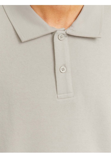 Jack & Jones Bradley Erkek Bej Polo Sweatshirt 12278586-mbm Krem