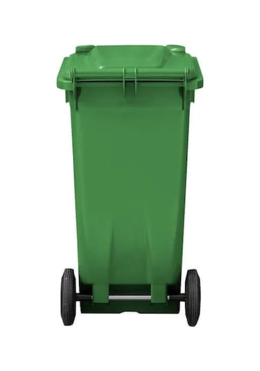 Mck Yeşil Plastik Çöp Konteyneri 120 Litre Konteyner - A+ Isıya Açık Yeşil
