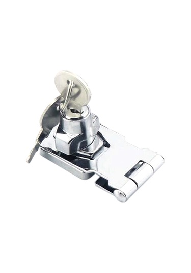 Teltree Zink Alaşımlı 105mm Gümrük Kapısı Kilitli Kanca, Gümüş Kaplama, Güvenli Kilit Ve Anahtar İle Sabit Somunlar