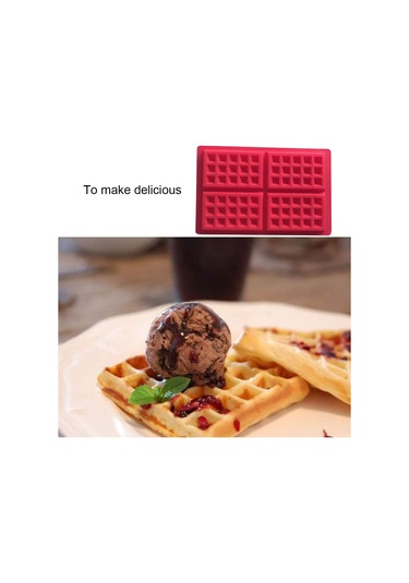 Yapışmaz Silikon Kalıp Pişirme Araçları - 4 Bölmeli Ev Mutfak Kek Çikolata Kalıbı Diğer