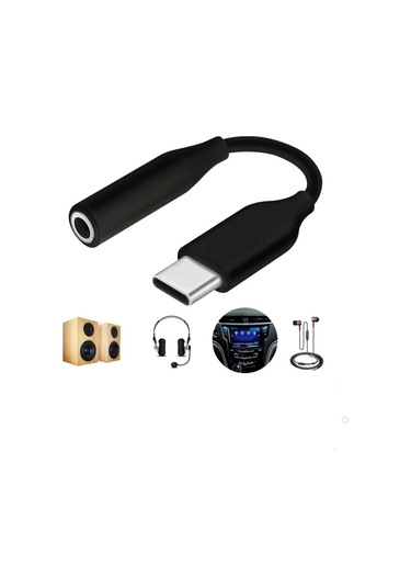 Hypergear V50 Type-C ve 3.5 Mm Jack Girişli Mikrofonlu Kablolu Kulaküstü Kulaklık Siyah