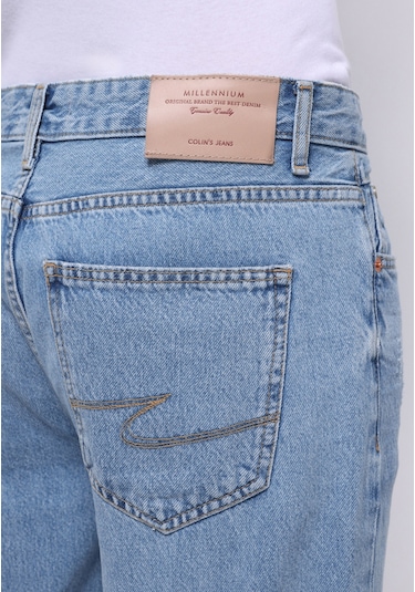 Colins Regular Fit Orta Bel Düz Paça Erkek İndigo Jean Pantolon Cl1074758 Q1.v1 Dn44259 Denim