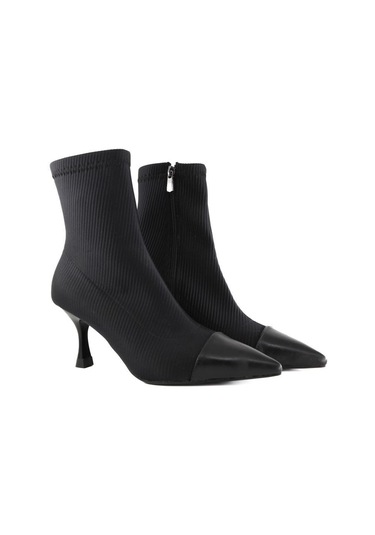 Miss Park Moda 309 K800/1 Siyah Kadın Bot Siyah