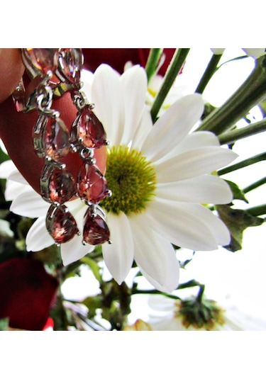 Gümüş Damla Zultanit Taşlı Kadın Küpesi