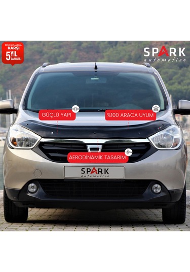 Dacia Lodgy 2013- Yılı Ve Sonrası Uyumlu Kaput Rüzgarlığı 4mm