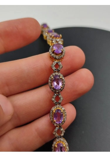 Ametist Elmas Bileklik 281