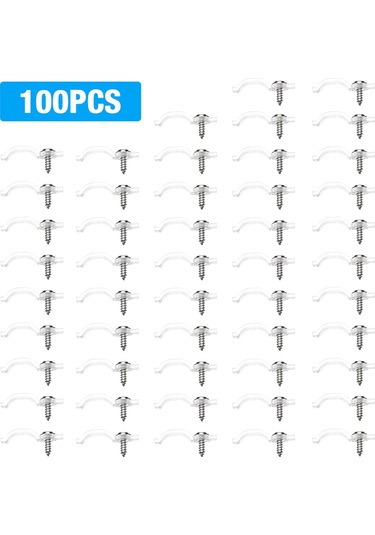 Symbee 100 Adet Led Şerit Sabitleme Klampları, 3528/5050/5630/3014 Modeli İçin, 10mm Genişliğe Uygun, Cıvatalı Montajlı Plastik Tutucular Diğer