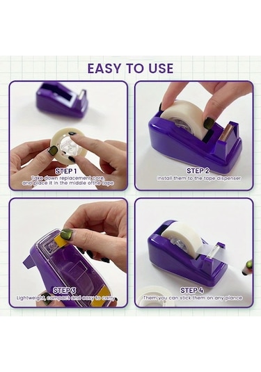 Zhanglei001 Mor Rulo Bant Dispanseri: Taşınabilir, Kullanımı Kolay Ev Ofis Hediye Diğer
