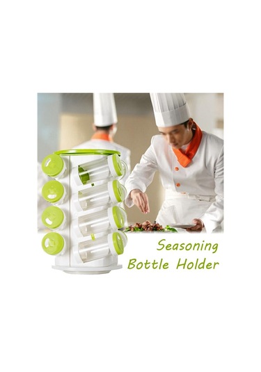 Sones 16 Adet / Set Baharat Kutuları Biber Tuz Şişesi Plastik Şişe Mutfak Baharat Kavanozu Biberlik Kutusu Baharat Rafı Seti Diğer