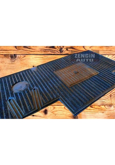 Tofaş Uyumlu Paspas Mavi T Logolu Dekorlu Mavi Iplikli