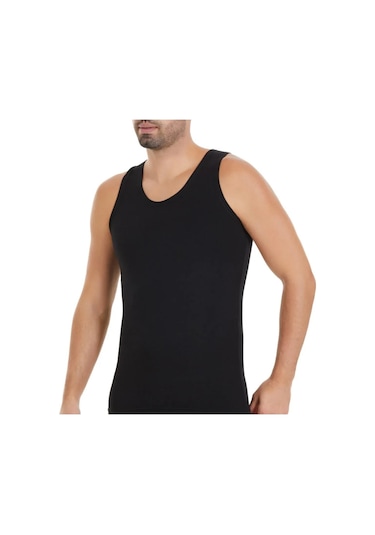 Yıldız Erkek Modal Likralı Askılı Atlet 70/74 - 3 Adet Siyah