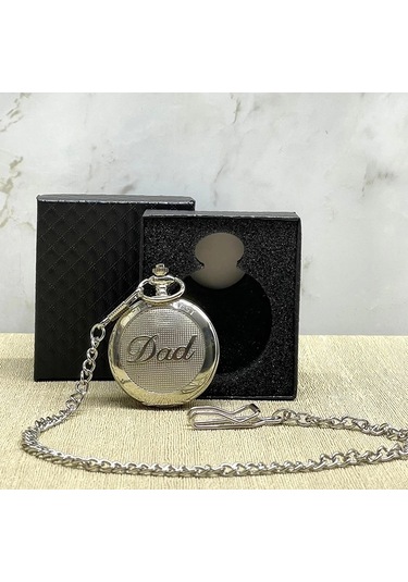 Özel Kutulu Dad Baba Gümüş Köstekli Saat Alk4673