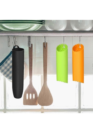 Silikon Sarımsak Soyma Tüpü, 2 Adet Sarımsak Silindiri Soyma Tüpü Çok Renkli