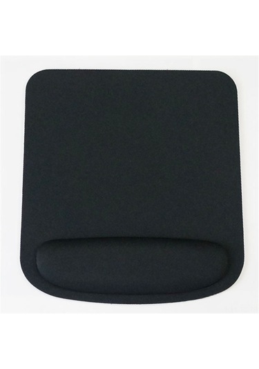 Skycity Ergonomik Eva + Kumaş Kayışlı Fare Padı - Yavaş Tepki Bellek Sponsu İle El Basıncı Azaltıcı - Siyah 230x210mm