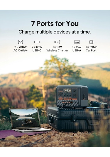 Bluetti Ac50p Ups 504wh Kapasiteli Taşınabilir Güç Kaynağı