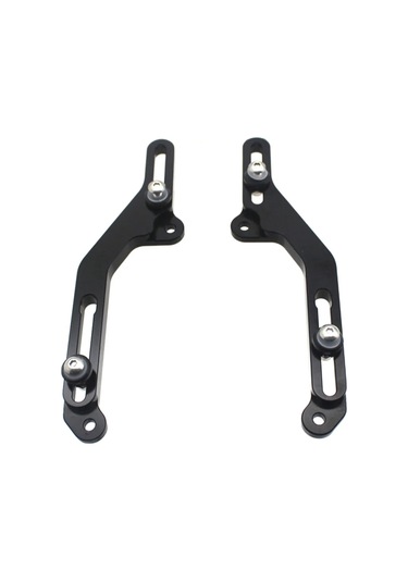 Xurunkeji Honda Xl750 Xl 750 Transalp 750 2023 2024 İçin Motosiklet Ön Cam Ayarlayıcıları Cnc Alüminyum Ön Cam Braketi Siyah