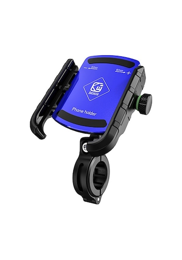 Kewig M8s Bisiklet Alüminyum Navigasyon Dağı Açık Bisiklet Cep Telefonu Tutucu Mavi Mavi