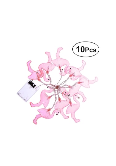 Led Peri Işıkları Pille Çalışan Flamingo Düğün Bahçe Dekorasyonu 1,65 M Enerji Sınıfı A Diğer