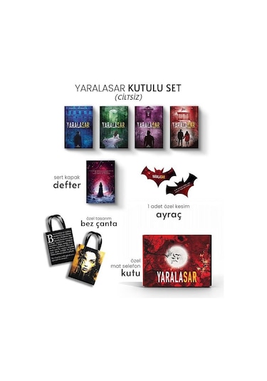 Set- Yaralasar 4 Kitaplık Hediyeli , Ciltsiz