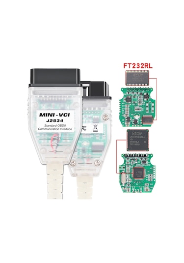 Usb'den Obd2'ye 16 Pin Mını Vcı Ft232rl Toyota Tıs Techstream İçin Tek Teşhis Kablosu