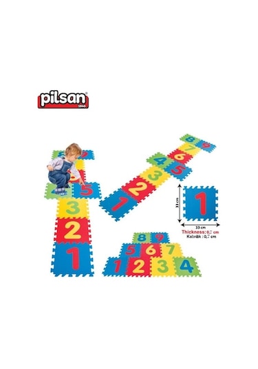 Pilsan Polietilen Rakamlı Sek Sek Yer Karosu 300x300x7 Mm / 86934