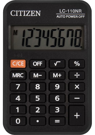 Citizen LC-110NR 8 Hane Cep Hesap Makinesi