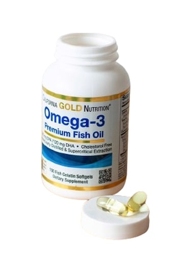 California Gold Nutrition Omega-3 Premium Fish Oil 180 Mg 100 Kapsül