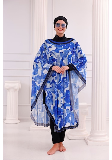 Tarzını Seç Kimono Pareo - Tesettür Pareo - Akdeniz Model 240x135 Cm Çok Renkli
