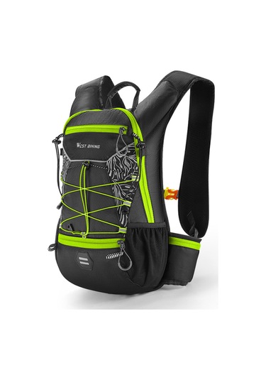 Jeehugo 16l Outdoor Bisiklet Ve Yürüyüş Sirt Çantasi, Oxford Kumaş, Hafif, 470g, Farkli Renkler Siyah-yesil Yeşil