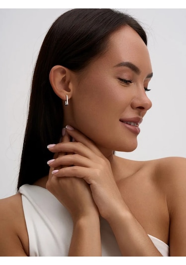 Zoloto Russkih Küpe Kango Gümüş 925 Dikdörtgen Mücevher 210393434 Diğer