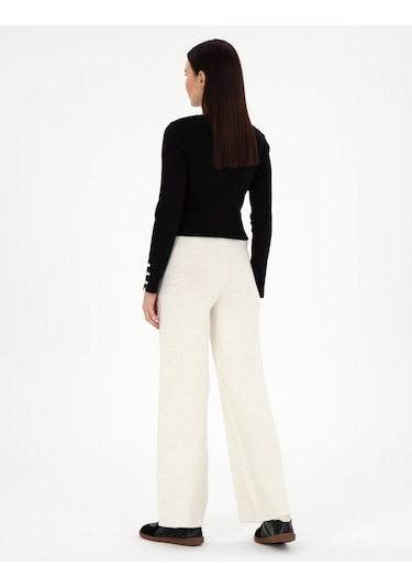 Pierre Cardin Kadın Ekru Pantolon Triko 50296235-vr019 Ekru