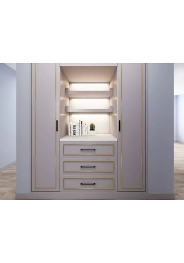 Moveevo 1 Cm Genişlikli 50 M Uzunlukta Suya Dayanıklı Altın Dekoratif İç Mekan Sticker Bandı Gümüş