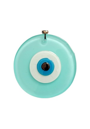 Turkuaz Rengi Nazar Boncuklu El Yapımı Duvar Süsü Hediyelik Eşya