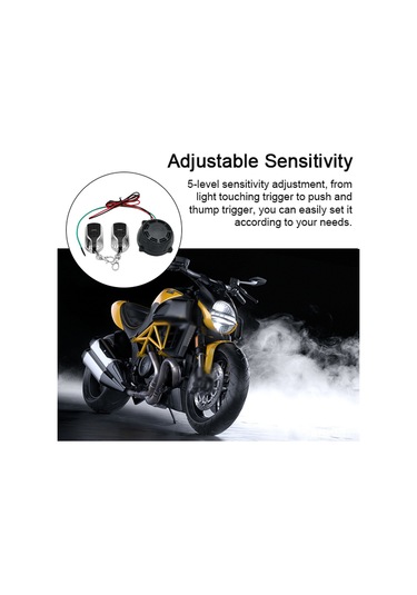 Singree 12v Motosiklet Alarm Sistemi - Yüksek Sesli 120db, Uzaktan Kumandalı, Su Geçirmez, Kolay Kurulum