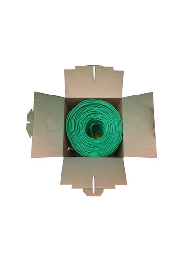 Powergate Cat6-box-gn, 23awg 0,57mm, Utp, Cat6 Kablo, 305m, Yeşil