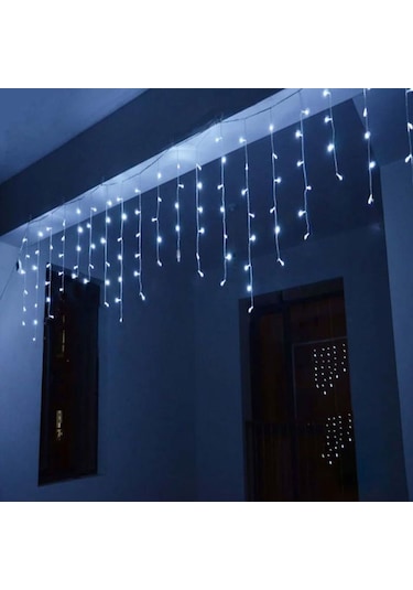 Sunlight Saçak Led Perde Aydınlatma 2m Dış Mekan Beyaz Gün Işığı Beyaz